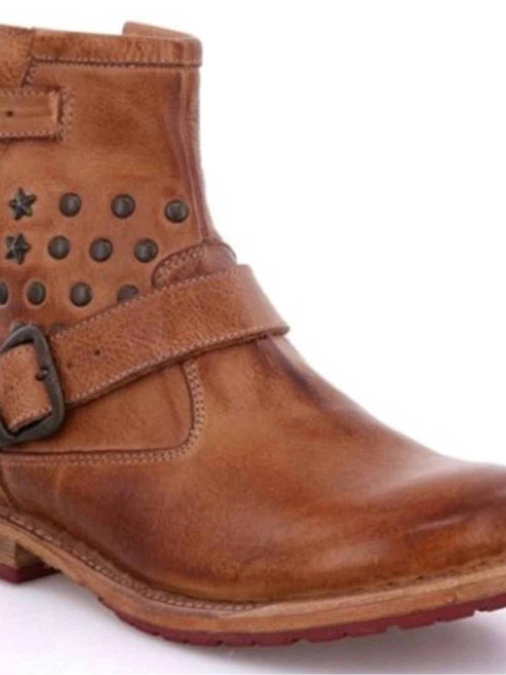 Like New Bed Stu Women's Whacky II Tan Dip Dye Leather Ankle Boot Size 7.5 M - Picture 3 of 12